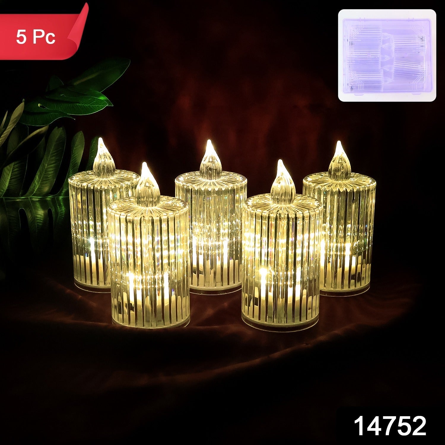 Crystal Effect LED Flameless Candle Lights   Crystal Effect LED Flameless Candle Lights